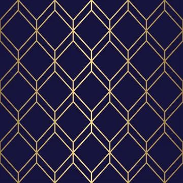 Art deco diamond pattern, luxury digital paper in vintage style for print. Stock Illustration