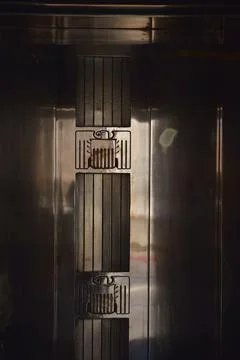 Art deco eagle on an elevator, Hoover Dam, Arizona, Nevada, USA Stock Photos