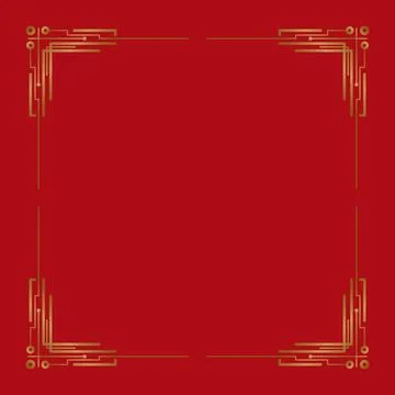 Art deco frame. Artwork graphic pattern in vintage style. Ornate wedding 스톡 일러스트