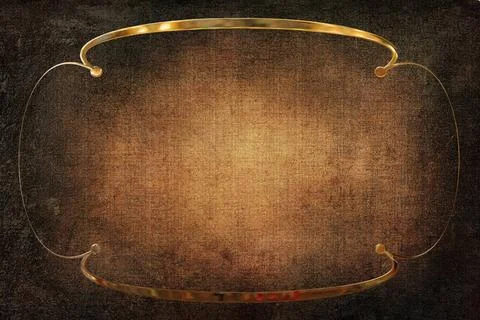 Art Deco Frame on Background With Texture Art Deco ornamental golden frame... Foto stock