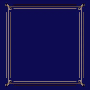 Art Deco Frame Templates Stock Illustration