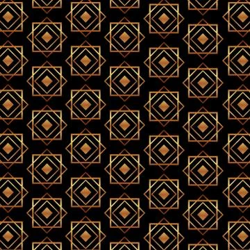 Art deco frames and borders Illustrazione stock