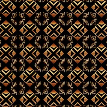 Art deco frames and borders Stock Illustration