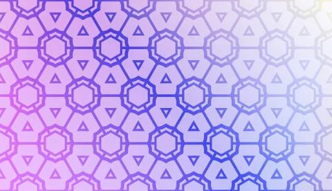 Art deco geometric pattern with Abstract Blurred Gradient Background. For Scr 스톡 일러스트