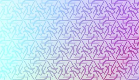 Art deco geometric pattern with Modern pastel color Gradient Design. For Gree Illustrazione stock