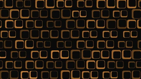 Art Deco gold pattern on a black background. Stock Footage 266697050