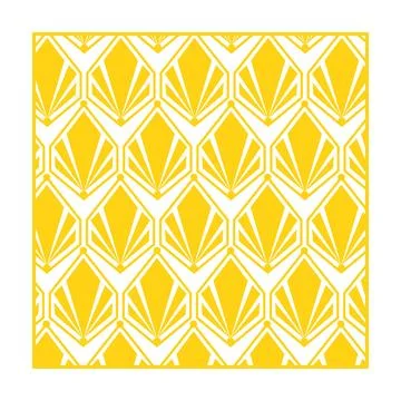 Art deco golden fan pattern design background Stock Illustration