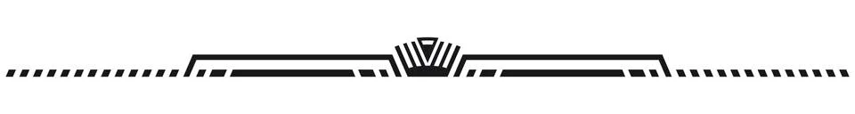 Art Deco Header, dots Stock Illustration