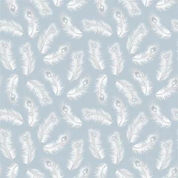 Art Deco Light Feather Pattern イラスト素材