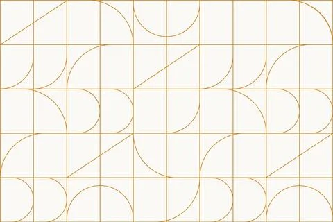 Art deco linear seamless pattern beige Illustrazione stock