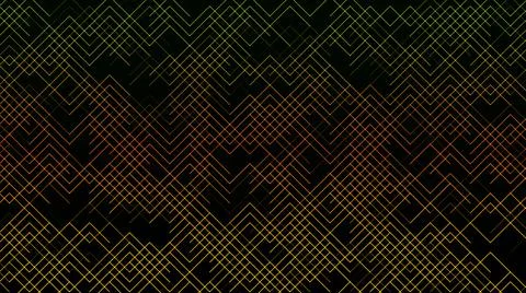 Art deco orange pattern background with diamond shapes. Geometric seamless pa Stock Illustration