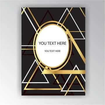 Art Deco page template Stock Illustration
