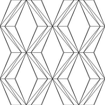 Art Deco Pattern. Fanning seamless black and white background Illustrazione stock