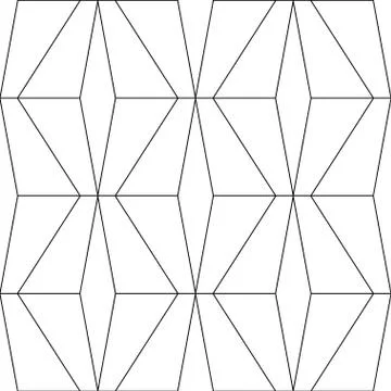 Art Deco Pattern. Fanning seamless black and white background Stock Illustration