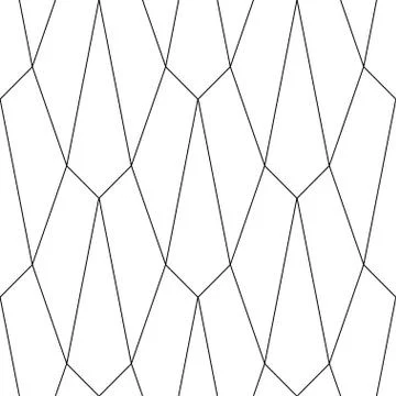 Art Deco Pattern. Fanning seamless black and white background Stock Illustration
