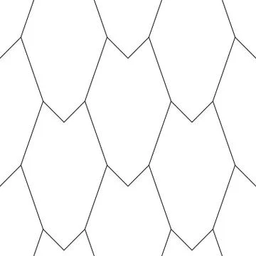Art Deco Pattern. Fanning seamless black and white background Stock Illustration