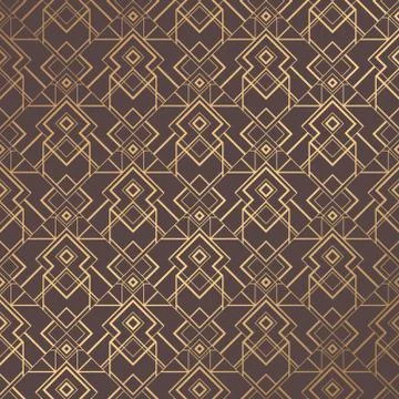 Art Deco Pattern Illustrazione stock