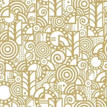 Art deco pattern Illustrazione stock