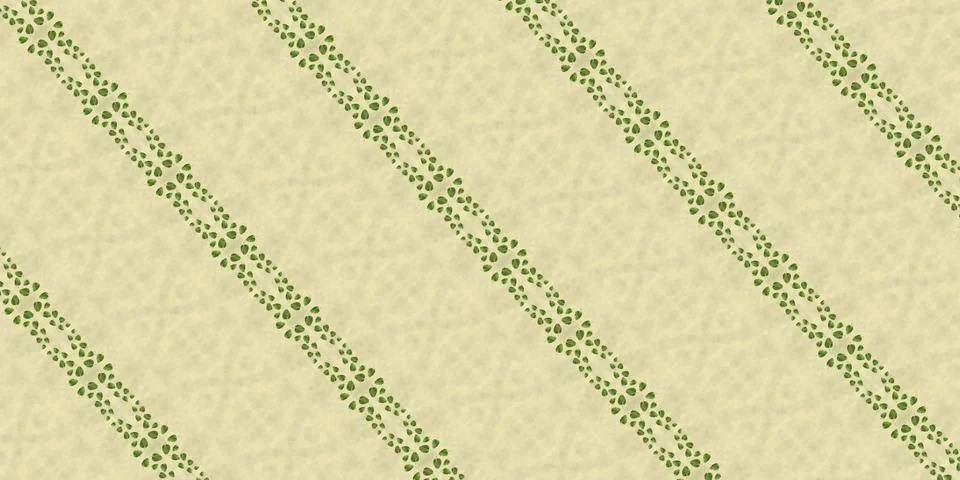 Art deco pattern with repeating stripes from green leaves. Stock Photos