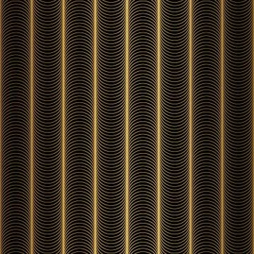 Art Deco Pattern. Seamless black and gold background Illustrazione stock