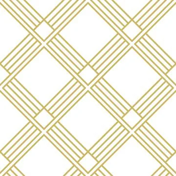 Art Deco Pattern. Seamless geometric vintage decoration. Minimal lines desig Illustrazione stock