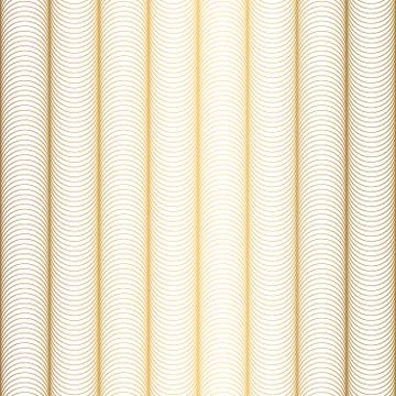 Art Deco Pattern. Seamless white and gold background Stock Illustration