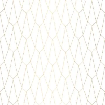 Art Deco pattern. Seamless white and gold background. Wedding decoration Illustrazione stock
