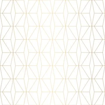 Art Deco pattern. Seamless white and gold background. Wedding decoration Illustrazione stock