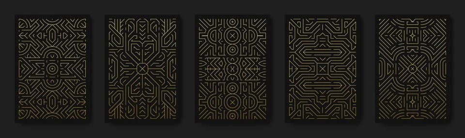 Art deco pattern. Tarot magic card. Mystic geometric engraving texture. Gatsby Stock Illustration