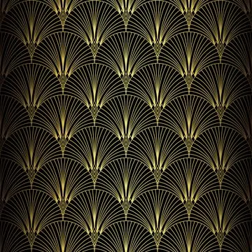 Art Deco Pattern. Vector background in 1920s style Stock Illustration
