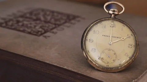Art Deco pocket watches Stock Footage