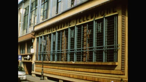 Art Deco Post Office-Super 8-Paris Stock Footage 128530549
