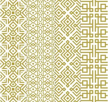 Art Deco Seamless Background Pattern Stock Illustration