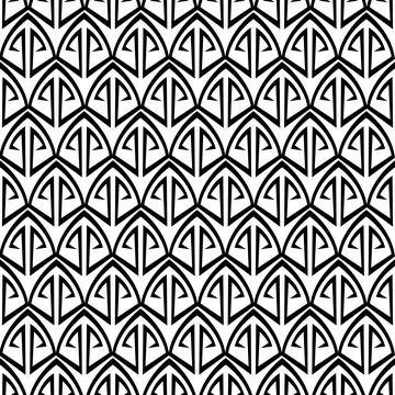 Art Deco seamless pattern. Abstract texture in vintage retro style. Stock Illustration