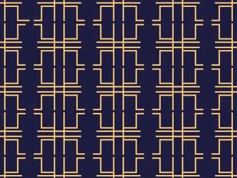 Art deco seamless pattern. Background with a pattern of lines, style 1920s, 1 스톡 일러스트