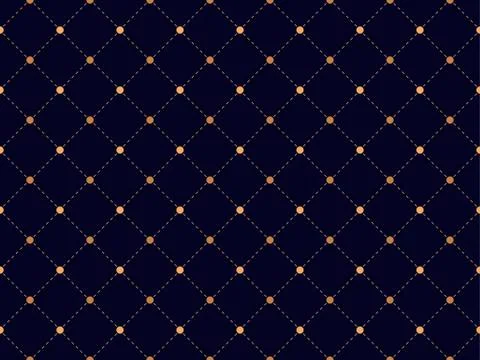 Art deco seamless pattern, dotted diagonally and dots. Gold color, solid and  Stock Illustration
