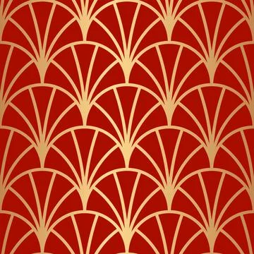 Art Deco seamless pattern. Stock Illustration