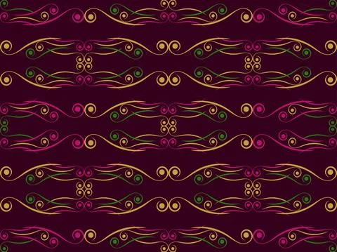 Art deco seamless pattern with swirls. Vintage background in the Art Nouveau  Stockillustratie