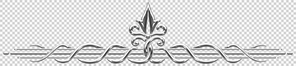 Art Deco silver border Stock Illustration