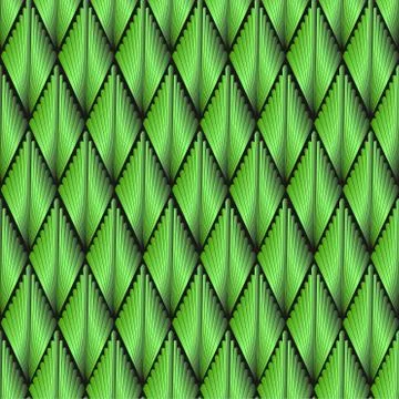 Art Deco style seamless pattern green texture Stock Illustration