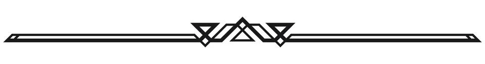 Art Deco Text Divider 库存插图