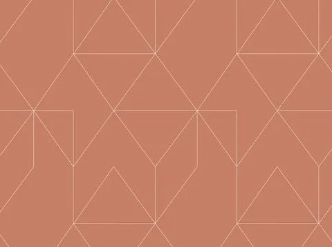 Art deco triangle vintage pattern beige Stock Illustration