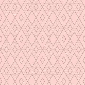 Art Deco vector semless pattern. Vintage decorative rose gold geometric backg Stock Illustration
