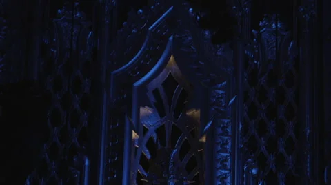 Art Deco Wall Tilt Down Vídeo Stock 47296622