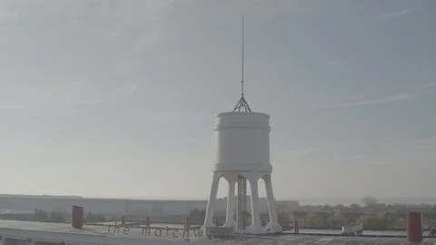 Art Deco Water Tower Stock Footage 102377151