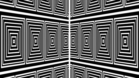 Art Decor Geometry Square 3D room 2 Stock Footage 104526349