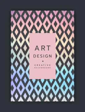 Art design. Creative background. Abstract holographic pattern. Cover design. Stock Illustration
