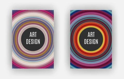 Art Design Poster, stretched pixels effect, A4 format Stock-Illustration