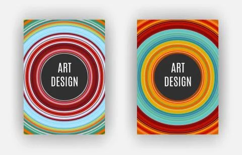 Art Design Poster, stretched pixels effect, A4 format 스톡 일러스트