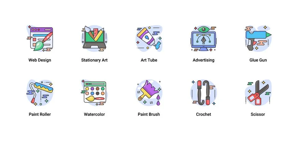 Art &amp; Designing Illustrazione stock